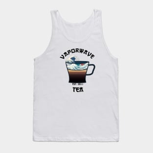 Vaporwave Aesthetic Great Wave Off Kanagawa Cafe Coffee Tea T-Shirt Tank Top